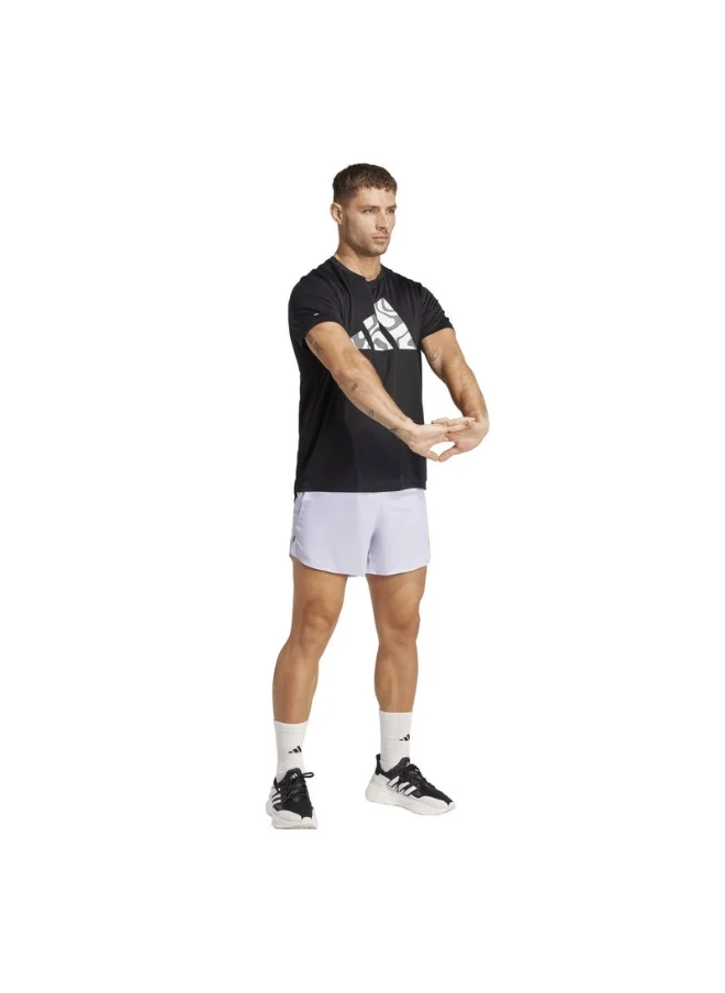اديداس adidas RUN IT SHORT Purple Running SHORTS for Men - XS5"