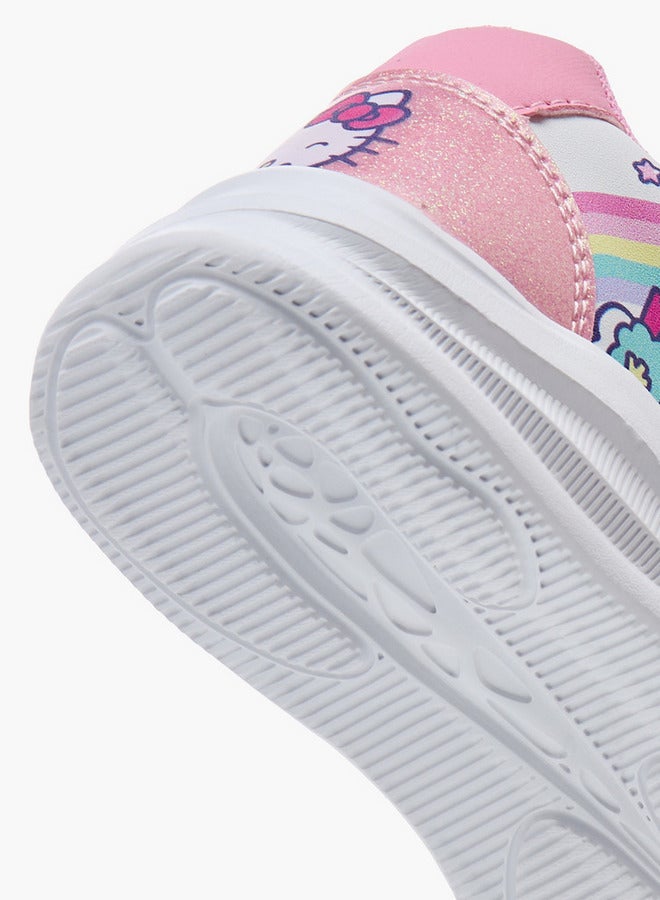 Hello Kitty أحذية رياضية مطبوعة للفتيات مع إغلاق بخطاف وحلقة - Image 5