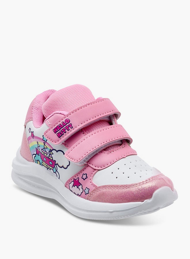 Hello Kitty أحذية رياضية مطبوعة للفتيات مع إغلاق بخطاف وحلقة - Image 2