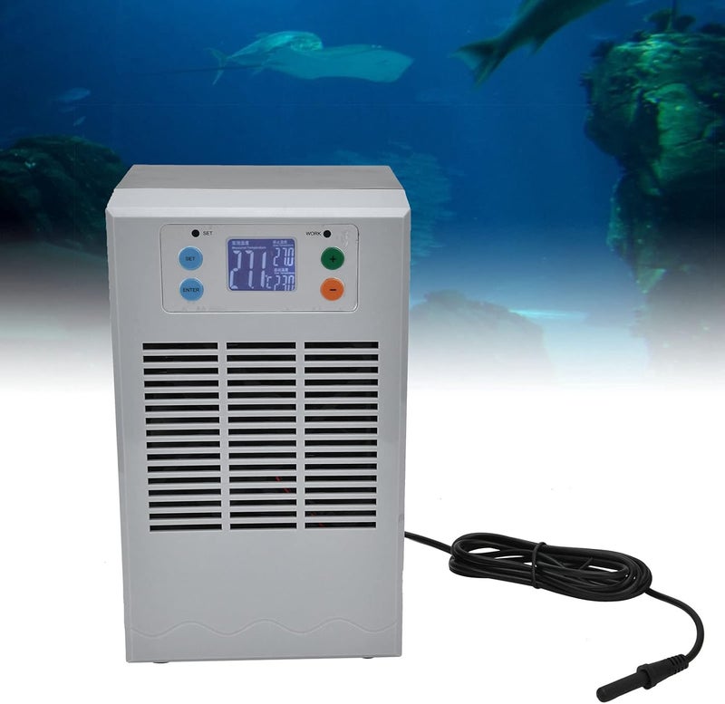 klarako 2 in 1 Water Chiller, 35L 1-3L Aquarium Heaters Aquarium Chiller for Axolotl Jellyfish Coral Reef Shrimp, 100W Smart Industrial Chiller with Pump Recirculating Chiller for Laser Engraving Machine(US) - Image 3