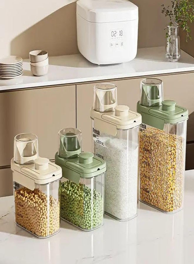 Crobat BPA Free Airtight Plastic Food Storage Containers With Lid For Kitchen Food Storage Plastic (1200, Rectangular,FGTR) - Image 5