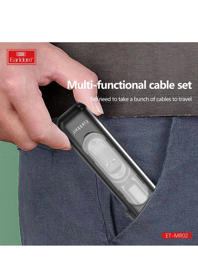 Earldom USB adapter cable conversion storage box type c cable fast charging multi-function cable charging case  - Image 3