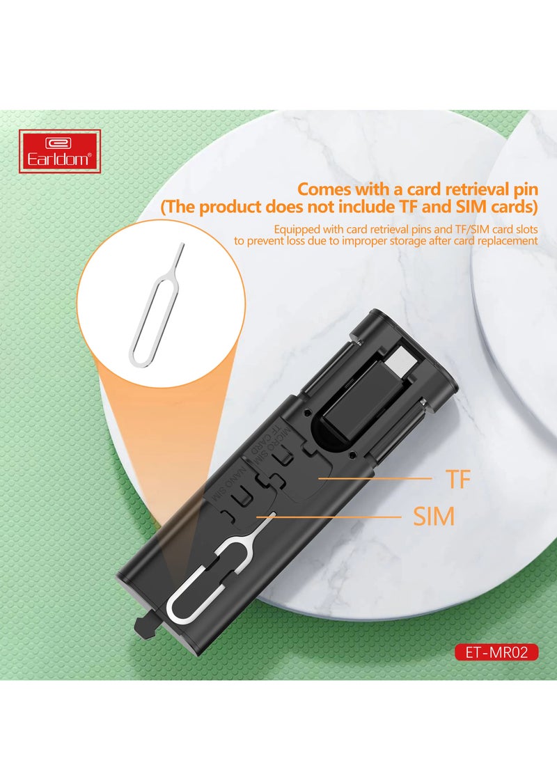 Earldom USB adapter cable conversion storage box type c cable fast charging multi-function cable charging case  - Image 4