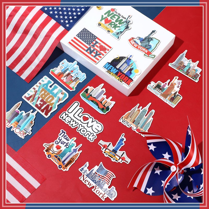 Konohan 30 Pcs New York Souvenirs Gifts New York Magnet for Refrigerator City Magnetic Refrigerator Stickers for Home Decoration - Image 3