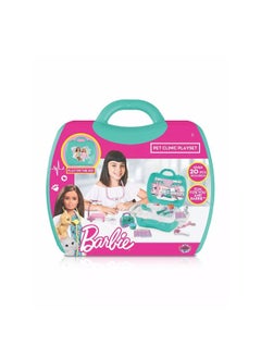 Barbie Barbie Play on the Go Pet Clinic Playset (20 Pieces)  - Image 1