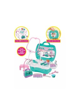 Barbie Barbie Play on the Go Pet Clinic Playset (20 Pieces)  - Image 2