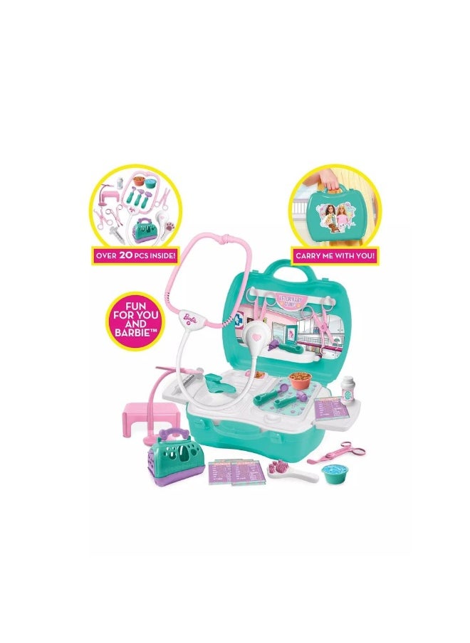 Barbie Barbie Play on the Go Pet Clinic Playset (20 Pieces)  - Image 2