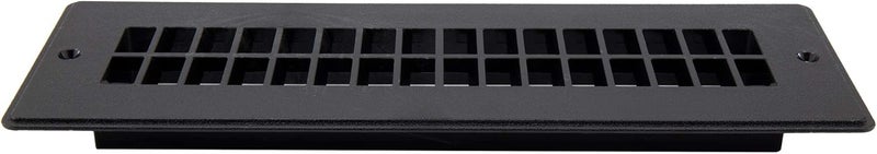RecPro RV Floor Register | RV Stationary Vent Cover | 2-1/4" x 10-1/8" Insert | Undampered Duct (Black) - Image 2