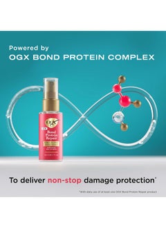 Ogx OGX Repair & Protect Bond Protein Repair 3-in-1 Oil Mist, Multi-Benefit Hair Oil Protects Dry, Damaged Hair Against Frizz, Strengthens, & maintains Shine, 1.7 fl. oz  - Image 4