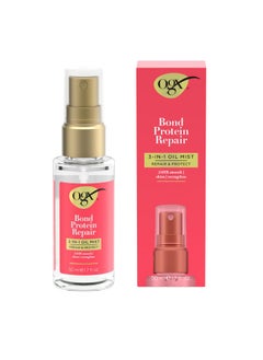Ogx OGX Repair & Protect Bond Protein Repair 3-in-1 Oil Mist, Multi-Benefit Hair Oil Protects Dry, Damaged Hair Against Frizz, Strengthens, & maintains Shine, 1.7 fl. oz  - Image 1
