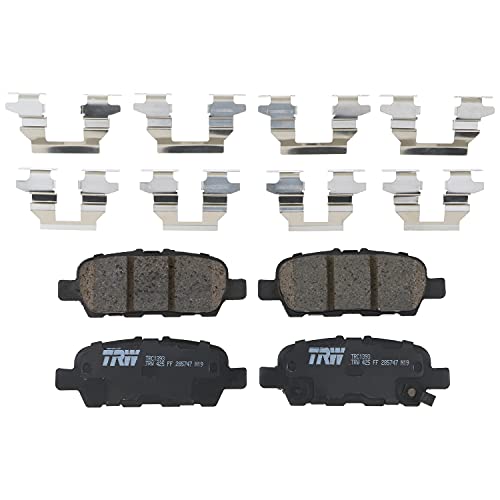TRW Pro TRC1393 Disc Brake Pad Set For Nissan Altima 2010-2018, Rear, And Other Applications - Image 1