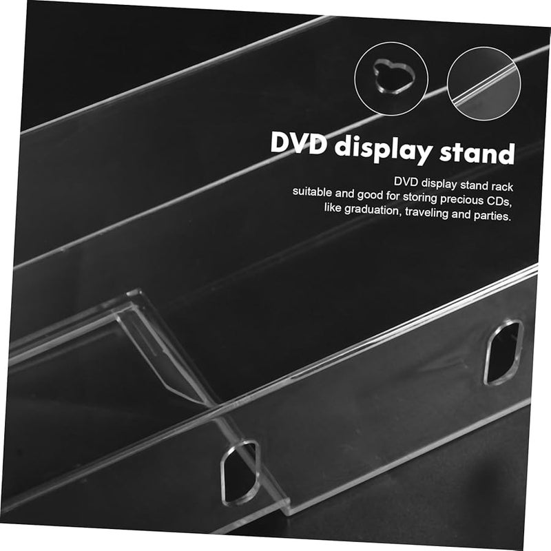 حامل أقراص CD من الأكريليك وحدة تخزين حامل عرض حامل بطاقات منظِّم - Image 5