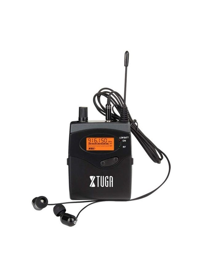 XTUGA RW2080 902-928MHz UHF Wireless Stage Singer In-Ear Monitor System Single BodyPack Receiver (Black)