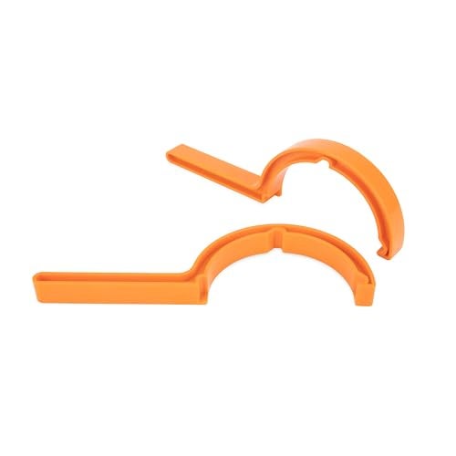 Camco RhinoFLEX RV Sewer Hose Wrenches, 2-Pack, Orange - Image 1