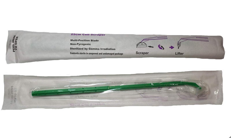 Advangene Cell Scraper & Lifter in-One, Multi-Position 25cm Handle, Sterile, Individually Packaged, Non-Pyrogenic (100/case) - Image 3