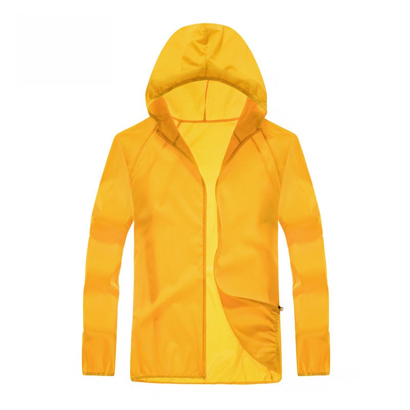 Generic Summer Lightweight Ladies Windbreaker Sun Protection Skin Jacket Custom Logo Yellow 