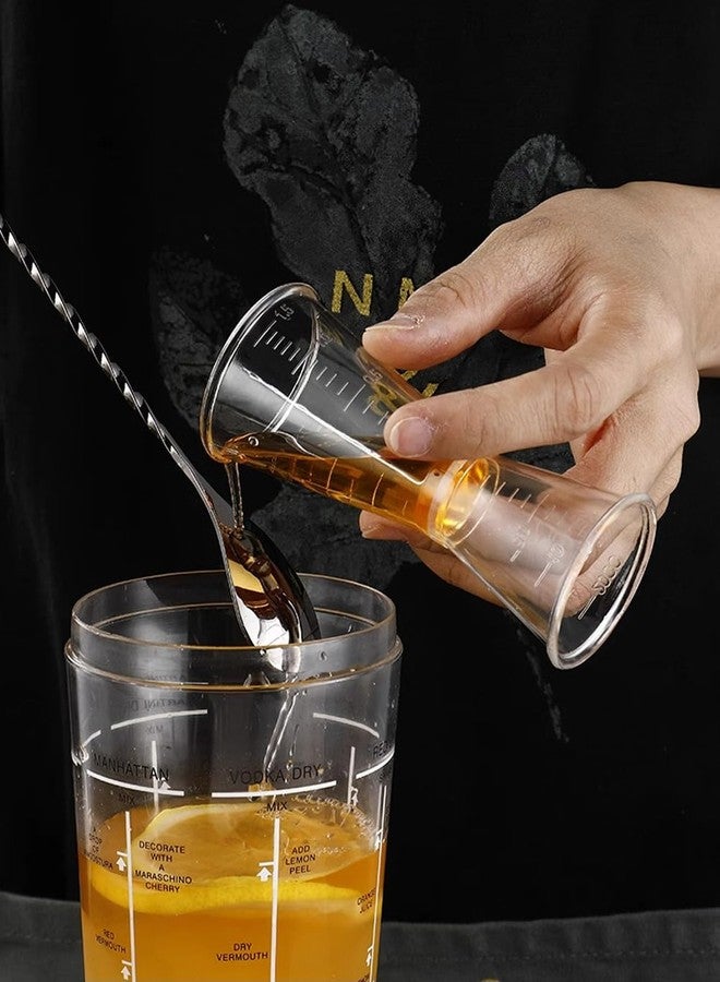 إيلاندي 3 قطع من أكواب قياس المشروبات البلاستيكية ذات الرأس المزدوج، مثالية للبار والحفلات والمطبخ، سعة 40 مل/20 مل - Image 5