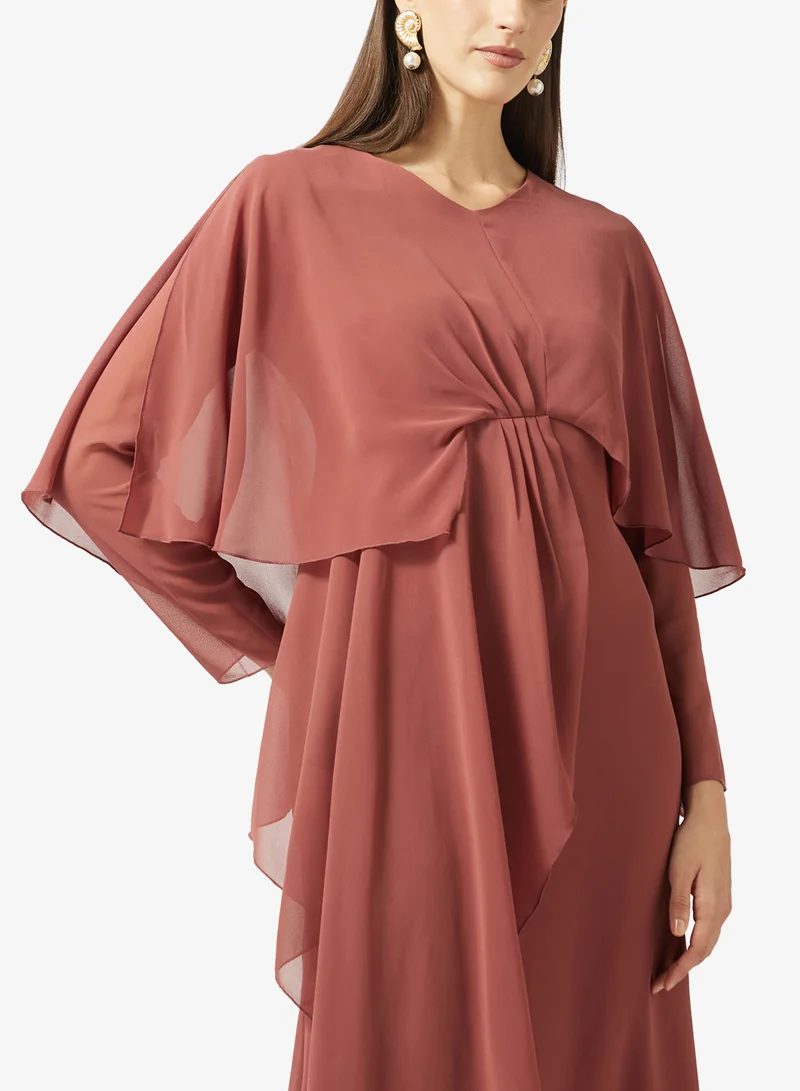 Khizana  Dress With Cape Sleeves for Women | Best Price UAE