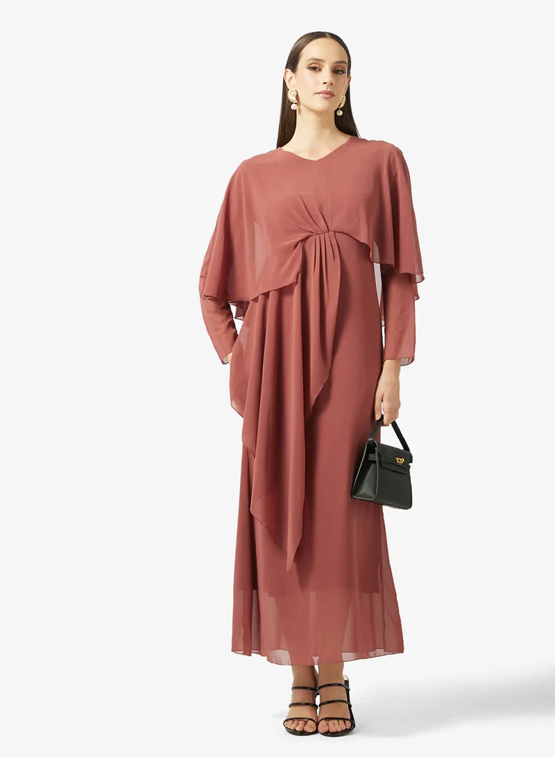 Khizana  Dress With Cape Sleeves for Women | Best Price UAE