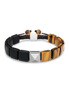 Men's Flatbead Bracelet with Tiger Eye and Onxy - pzsku/Z004AE4E40BB05DF99F75Z/45/_/1740127952/a3aa4b4a-78eb-466e-8fab-46387ba75279