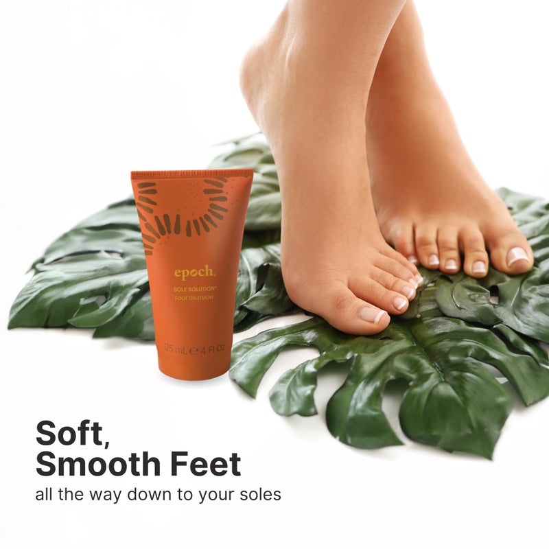 Nu Skin Epoch Sole Solution Foot Treatment | Intensive Moisturizing Cream for Dry Feet, Rough Skin & Heels | Softens Calluses With Natural Papain, Urea, Baobab & Allantoin | 4 oz | 1 Pack - Image 5