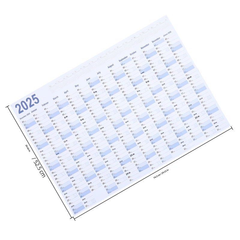 2025 Wall Hanging Calendar Minimalist Design Yearly Planner for Home Office - Image 3