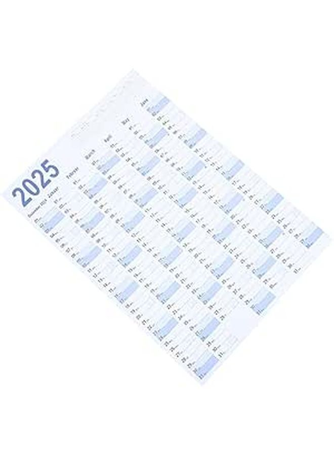 2025 Wall Hanging Calendar Minimalist Design Yearly Planner for Home Office - Image 1
