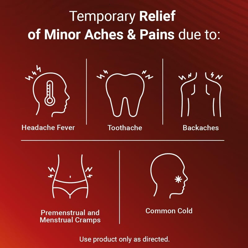 NOTTS Extra Strength 500mg Caplets with 500 mg Acetaminophen Pain Reliever and Fever Reducer for Headache Backache Toothache  Minor Arthritis Pain Relief 100 Count - Image 3