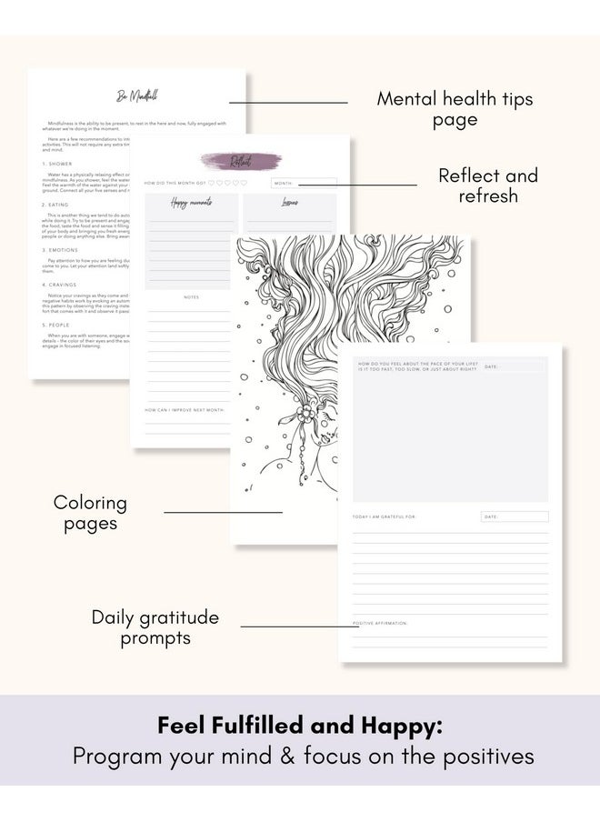 Lamare Lamare Daily Gratitude Journal for Women 2024- The Self Care Journal and Self Affirmation Journal - Daily Journal for Women with Prompts, Mindfulness Planner Reflection Journal for Women and Girls  - Image 3