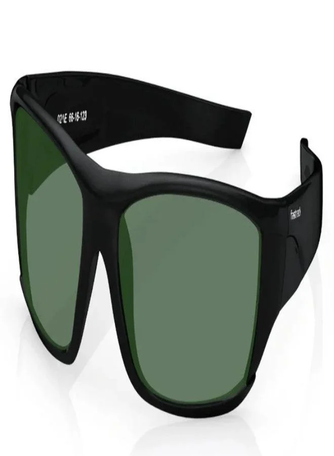 fastrack Black Wraparound Men Sunglasses (P223GR3P|66)