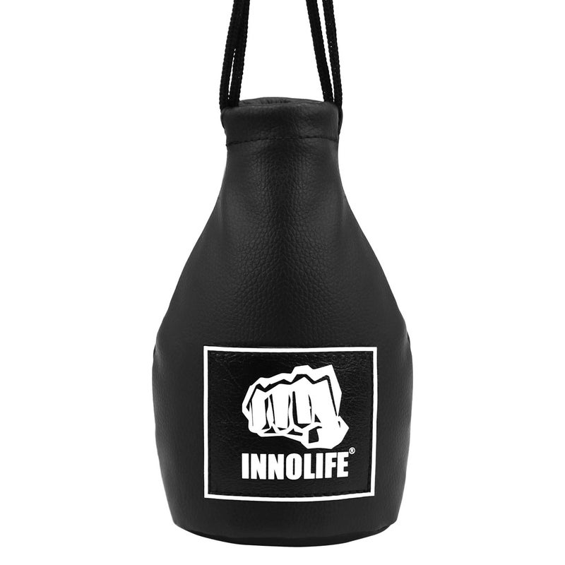 INNOLIFE Boxing Slip Bag, Boxing Dodge Hide Speed Bag Maize Ball Leather Ball for Reflex Training, Boxing, Kickboxing, MMA Pendulum Training (Without Filler) - Image 2