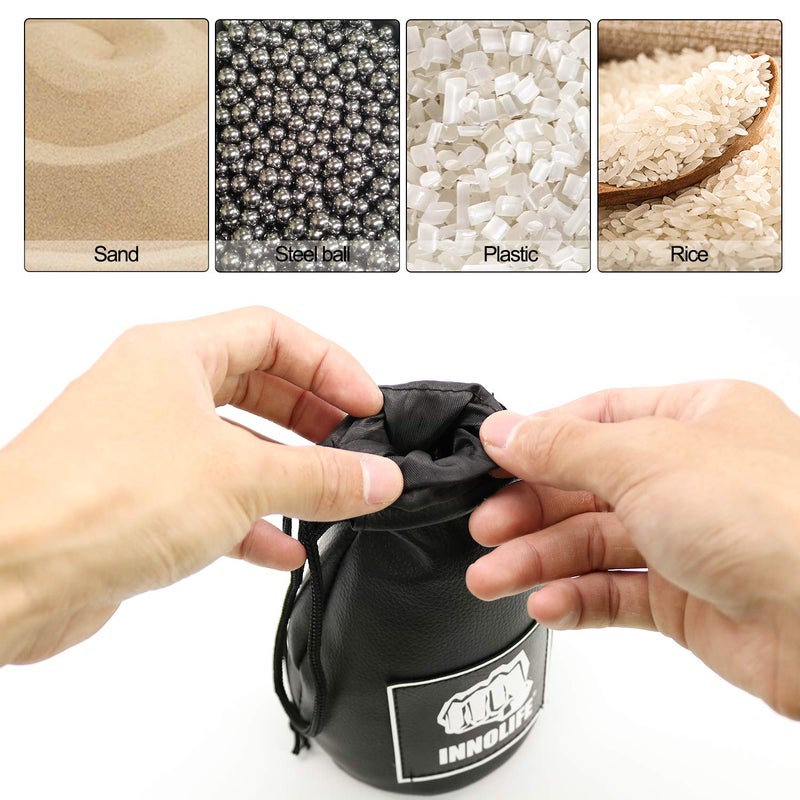 INNOLIFE Boxing Slip Bag, Boxing Dodge Hide Speed Bag Maize Ball Leather Ball for Reflex Training, Boxing, Kickboxing, MMA Pendulum Training (Without Filler) - Image 4