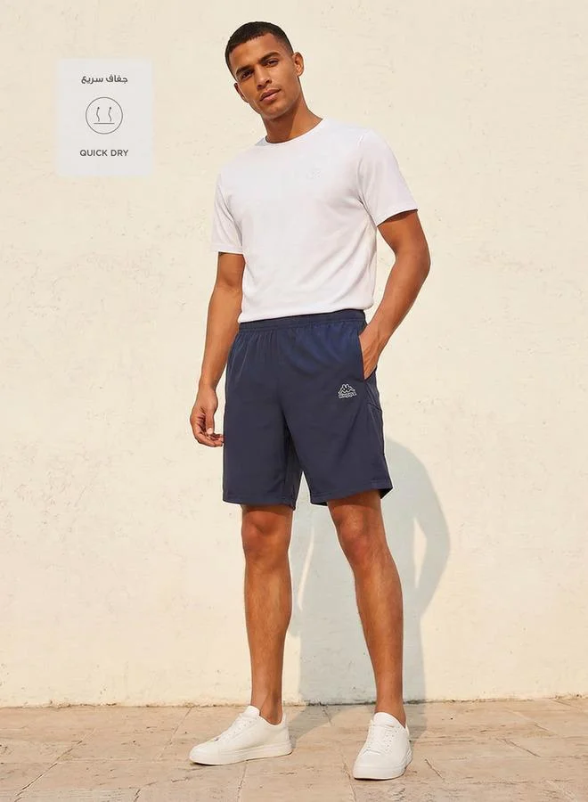 Kappa BLUE Kappa Men Mesh Panel Shorts for Men | Best Price UAE