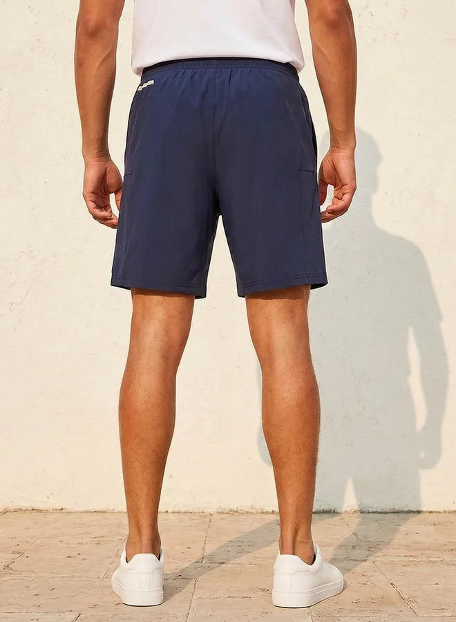 Kappa BLUE Kappa Men Mesh Panel Shorts for Men | Best Price UAE