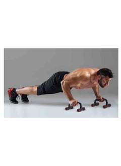 KANGAROO Push Up Bars with Non-Slip black-red  - Image 3