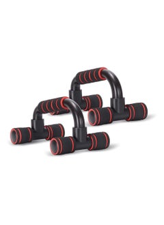 KANGAROO Push Up Bars with Non-Slip black-red  - Image 1