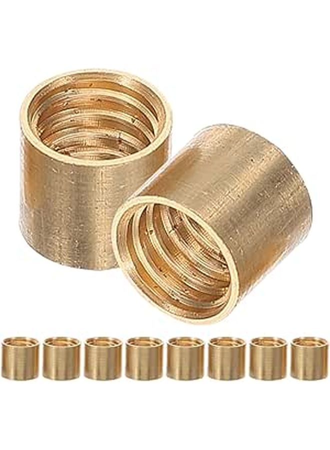 10pcs 9.5mm Brass Pool Cue Ferrules Replacement Billiard Stick Tips for Repair - Image 1