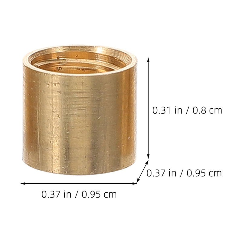 10pcs 9.5mm Brass Pool Cue Ferrules Replacement Billiard Stick Tips for Repair - Image 3
