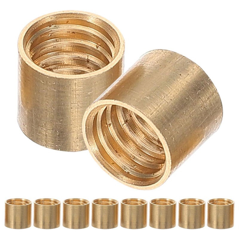 10pcs 9.5mm Brass Pool Cue Ferrules Replacement Billiard Stick Tips for Repair - Image 2