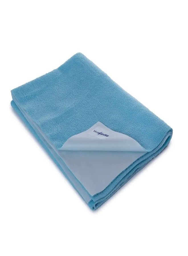 Wakefit Daffy Waterproof Dry Sheets - Small (50cmX70cm) (Aqua Blue) - Image 2