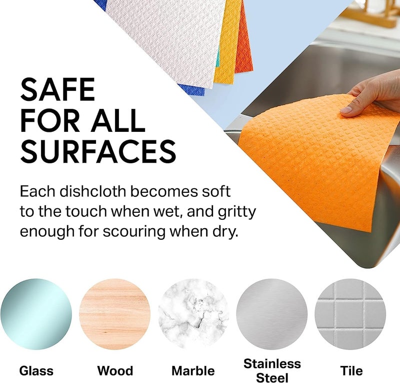Raxon Innovation Cellulose Cleaning Sponge for Home & Kitchen (Pack of 5) - Image 3