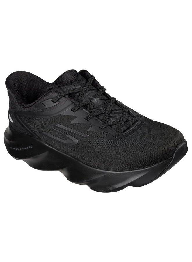 SKECHERS حذاء رياضي نسائي Aero Burst بدون استخدام اليدين، أسود/أسود، 8 - Image 2