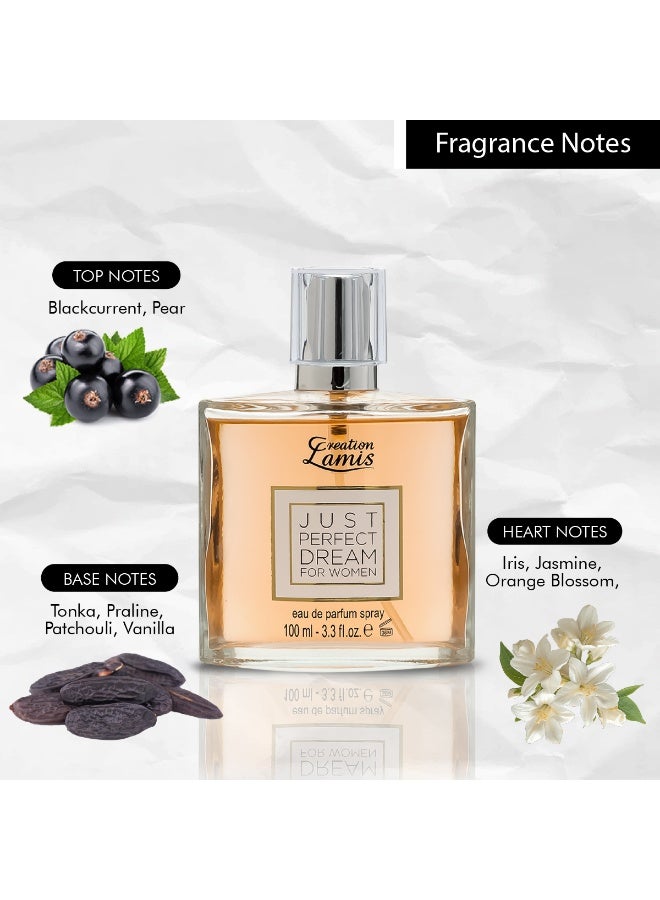 Creation Lamis Privé Jasmine Joy Eau de Parfum Unisex 100ml & Just Perfect Dreams Eau de Parfum For Women 100ml Bundle - Image 2
