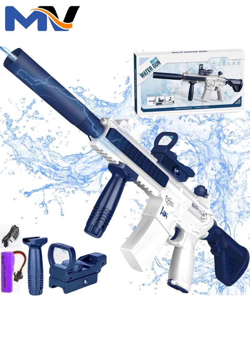 MAGIC VAULT - Electric Water Guns, M416 Kids Toy Gun, Automatic Powerful Water Shooting Toy up to 32FT, Kids Safe Toy, Rechargeable Battery, Summer Pool Beach Water Party Summer Toys for Kids & Adults - Image 1