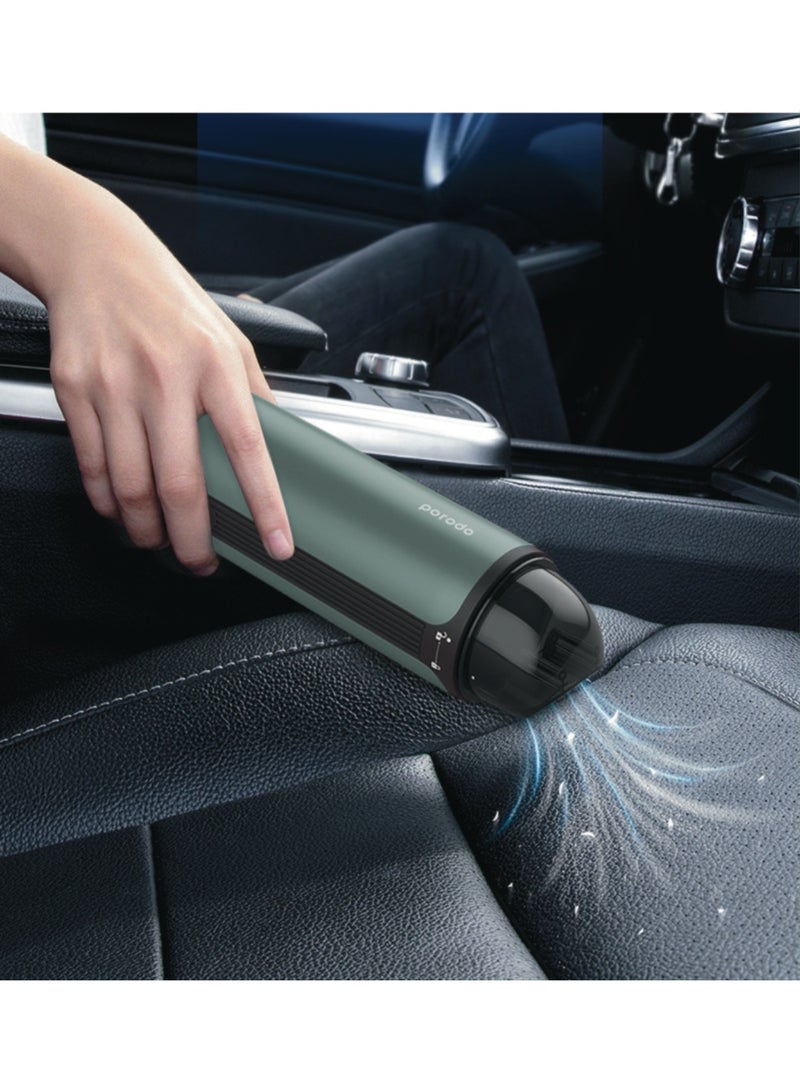 بورودو مكنسة كهربائية يدوية لاسلكية مع بطارية قابلة لإعادة الشحن بسعة 6000 مللي أمبير، فلتر قابل للغسل، شفط قوي بقوة 5200Pa، شحن عبر Type-C، طاقة 80 وات، مثالية للاستخدام في المنزل، السيارة، السفر، وتنظيف كامل للسيارة في المعسكرات. - Image 2