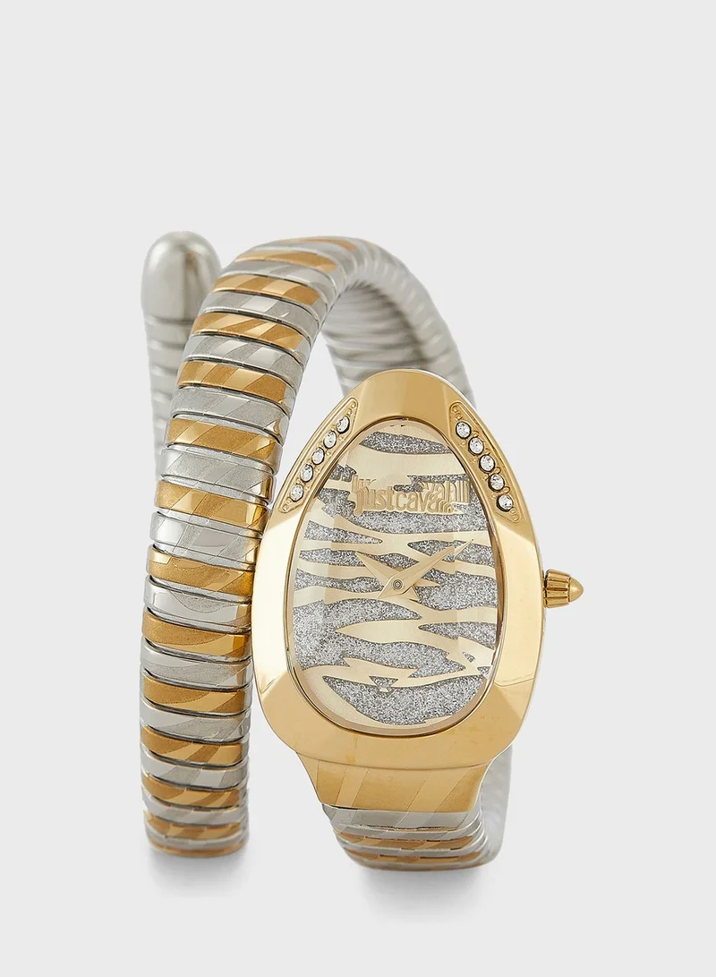Just Cavalli Steel Strap Analog Watch