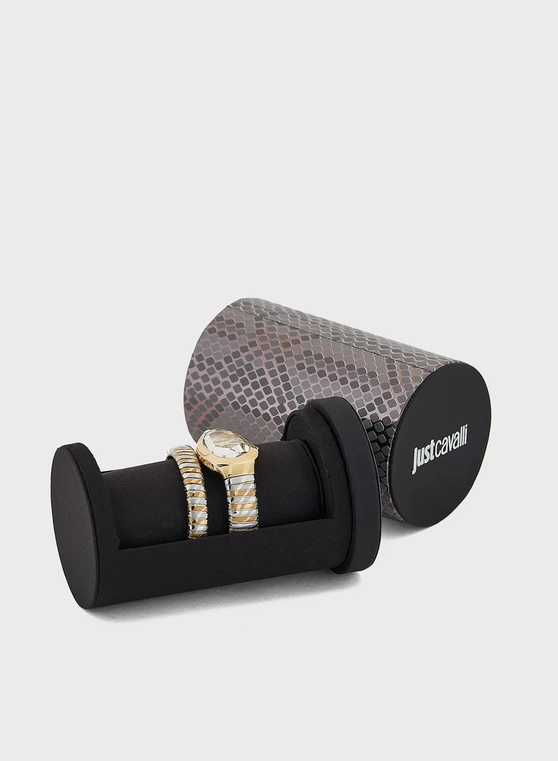 Just Cavalli Steel Strap Analog Watch