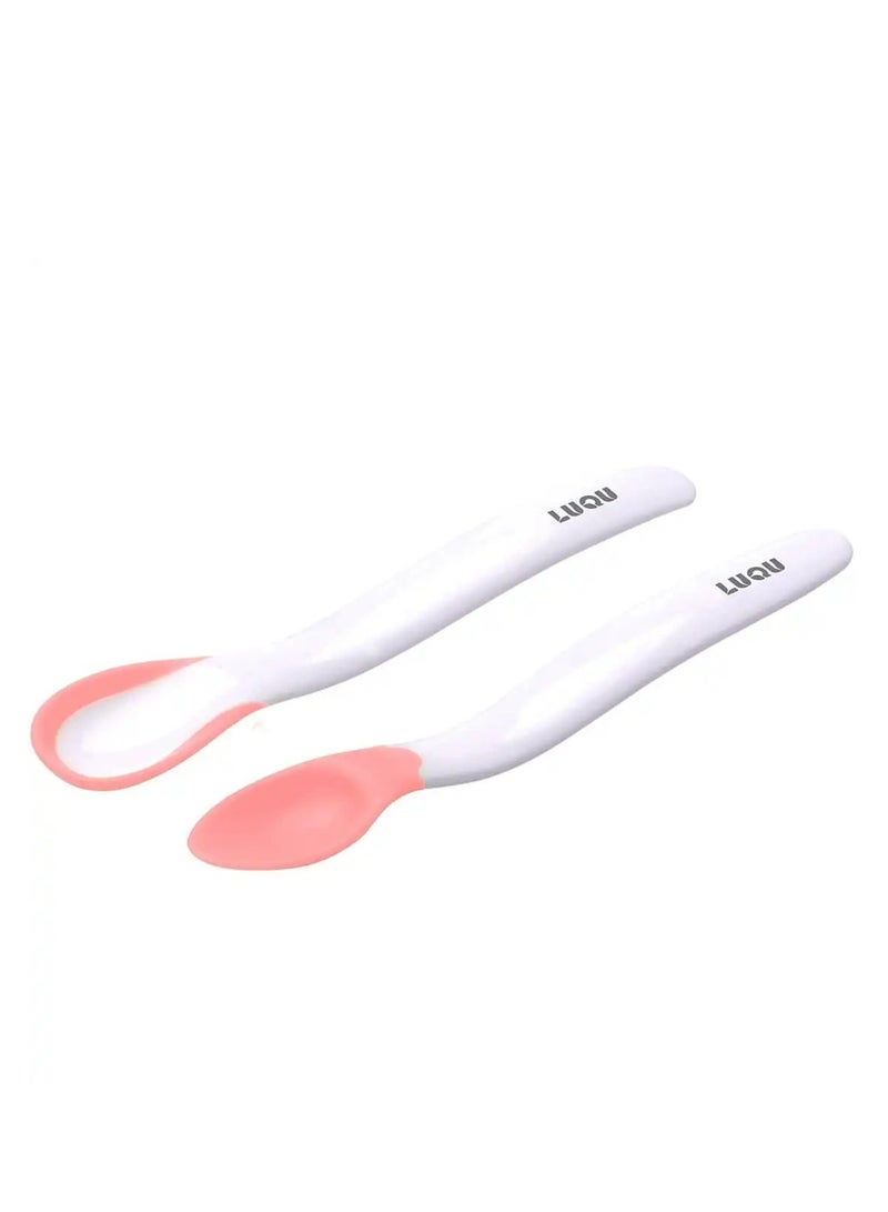 LuQu Spoon Temperature Sensor 2 Pcs Pink