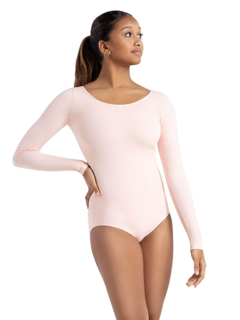 Capezio Womens Long Sleeve LeotardBallet PinkMedium - Image 2