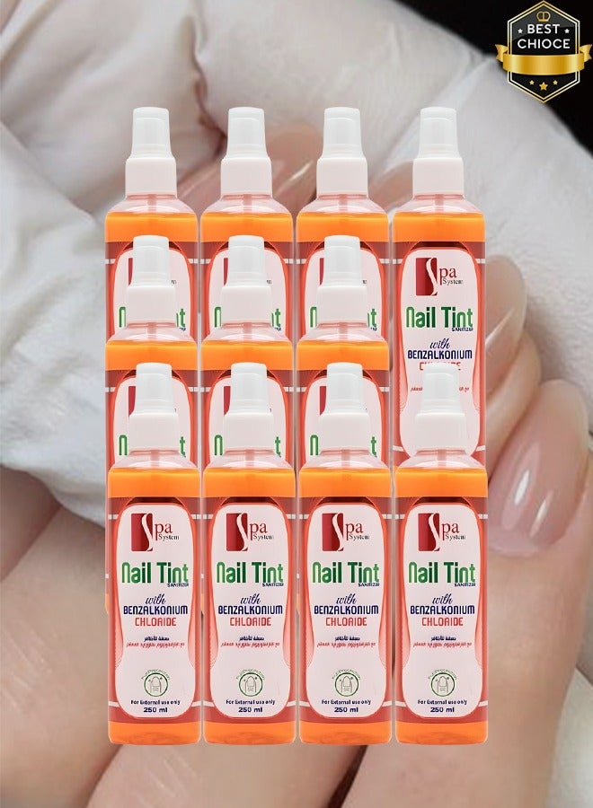 Spa System 11 Pieces Nail Tint With Benzalkonium Chloride 250ml - Image 1